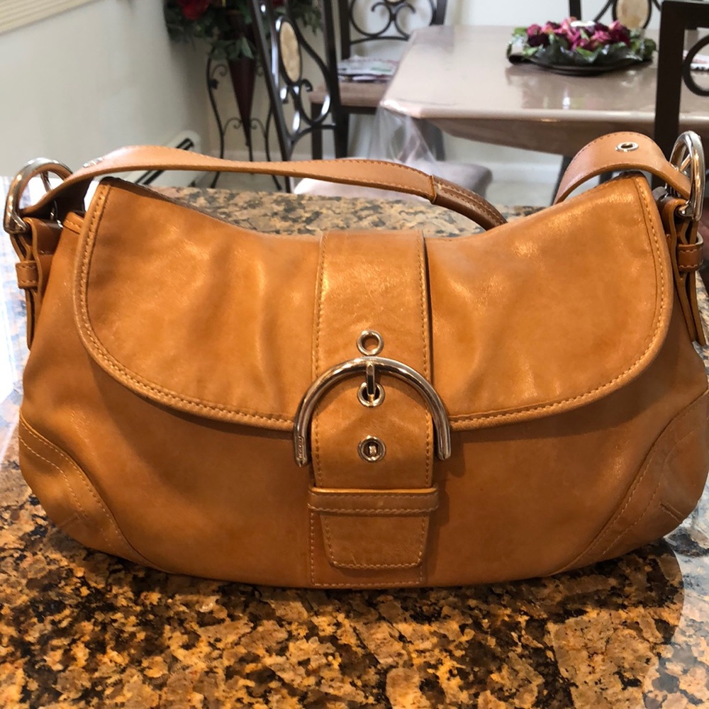 SALE: Coach Bag, Camel Color & All Leather.